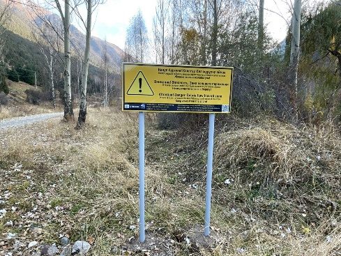 Warning board